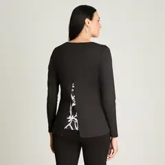 LORENZO DI PONTTI - Polera Manga Larga Estampada Crudo