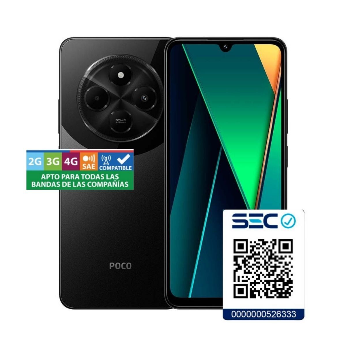 XIAOMI - Xiaomi Poco C75 4G 6Gb + 128GB Negro