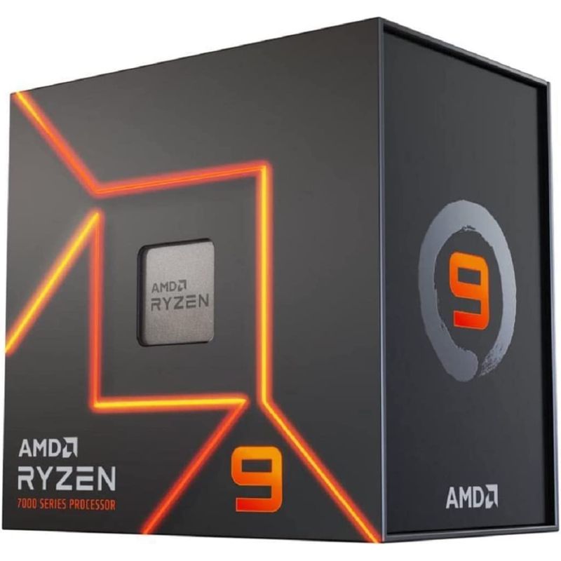 AMD CORP - Procesador AMD Ryzen 9 7900 AM5 12 Cores 24 Hilos 3754GHz - Gris