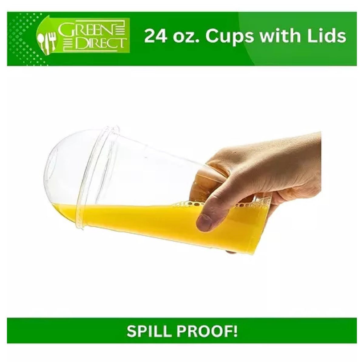 PASTELERIUSCL - 50 Vasos Plasticos Desechables Vaso Tapa Domo Sin Hoyo 20oz