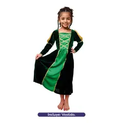GENERICO - TRAJE PRINCESA VERDE 7-9