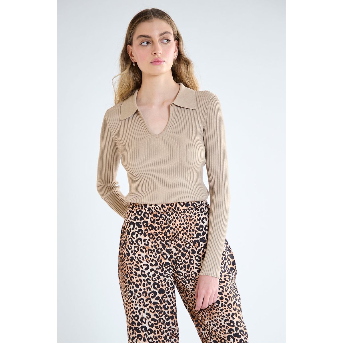 IO - Sweater Beige Mujer Io