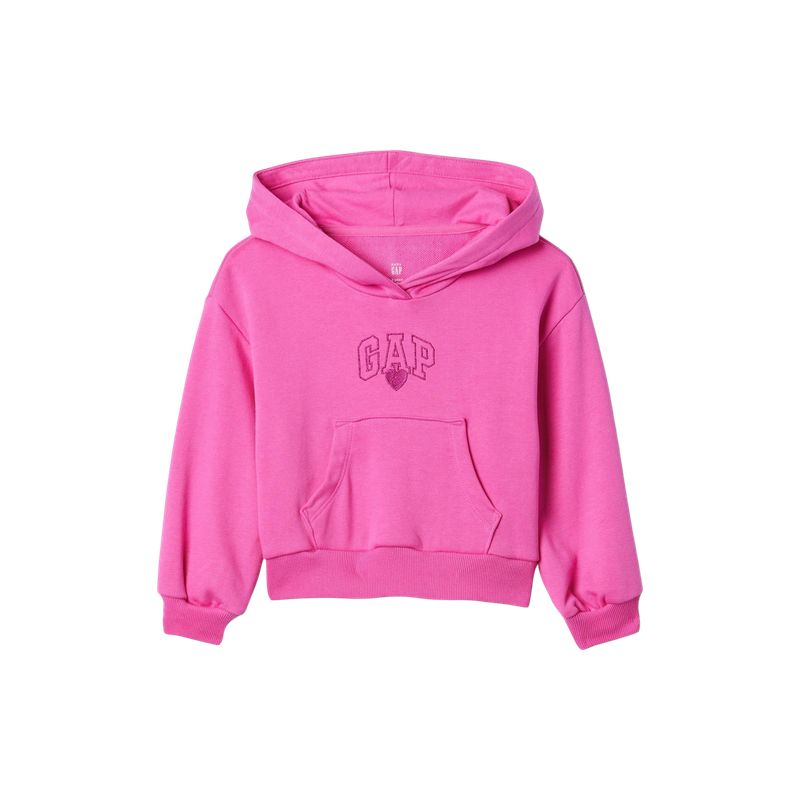 GAP - Polerón Logo Vintage Sin Cierre Rosado