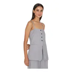 JACINTA TIENDA - Polera Oxford gris