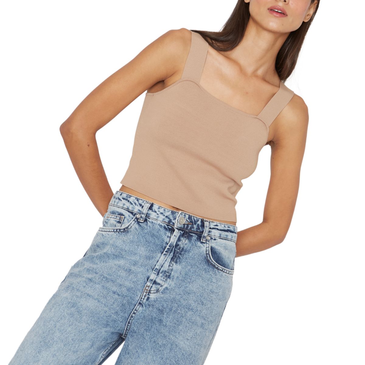 JACINTA TIENDA - Top Clara camel Jacinta Tienda