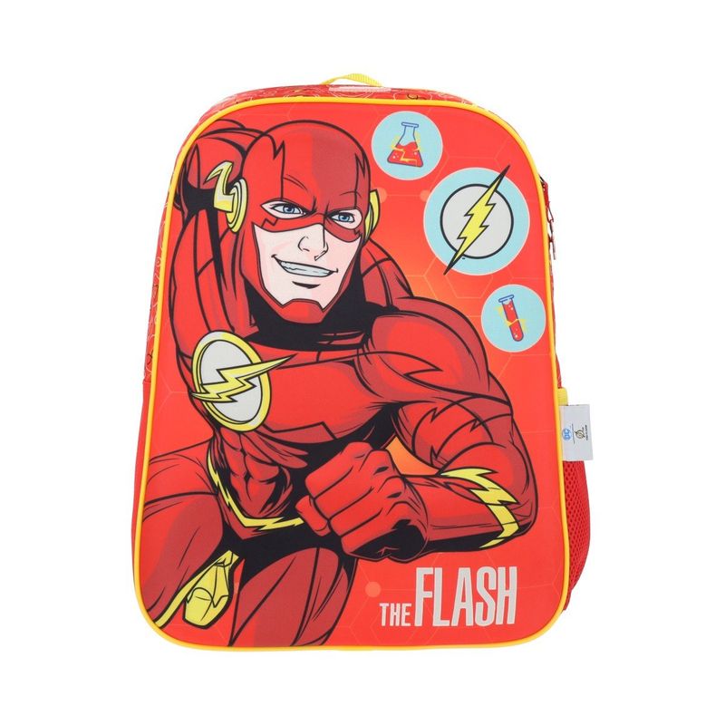 DC COMICS - Mochila DC Comics Cole Escolar Reforzada Flash Velocista Niños