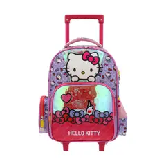 HELLO KITTY - Mochila Rodante Colegio Escolar Reforzada Kawaii Niñas