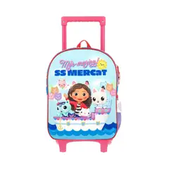 YADATEX - Mochila Rodante Gabbys Doll House Azul