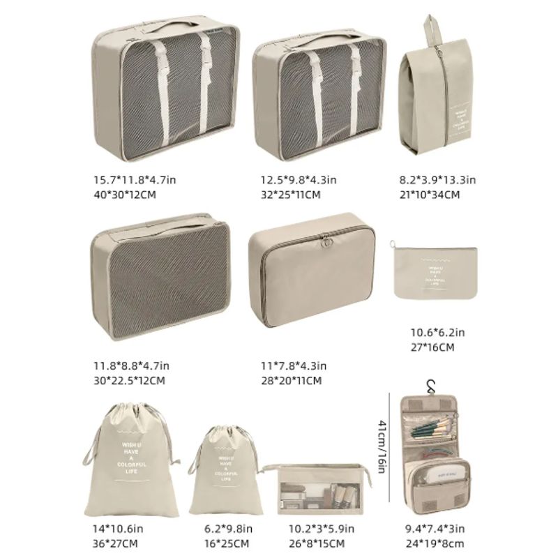 GENERICO - Set Organizador De Equipaje En Bolsos O Maletas +Regalo