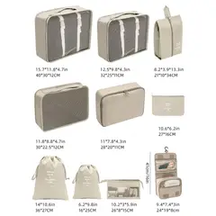 GENERICO - Set Organizador De Equipaje En Bolsos O Maletas