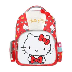 HELLO KITTY - Mochila Cole Escolar Reforzada Roja Kawaii Niñas