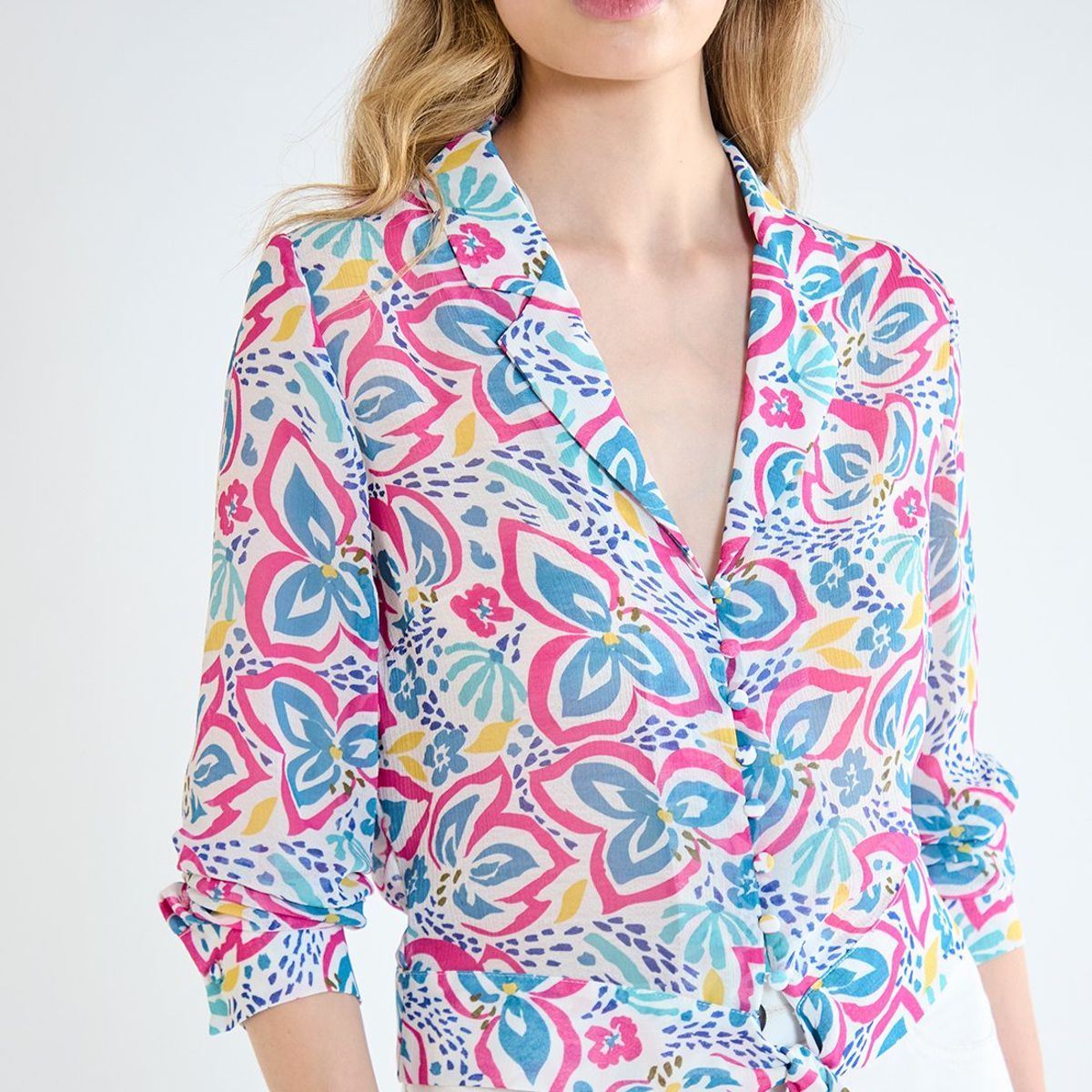 IO - Blusa Manga Larga Calipso Mujer Io