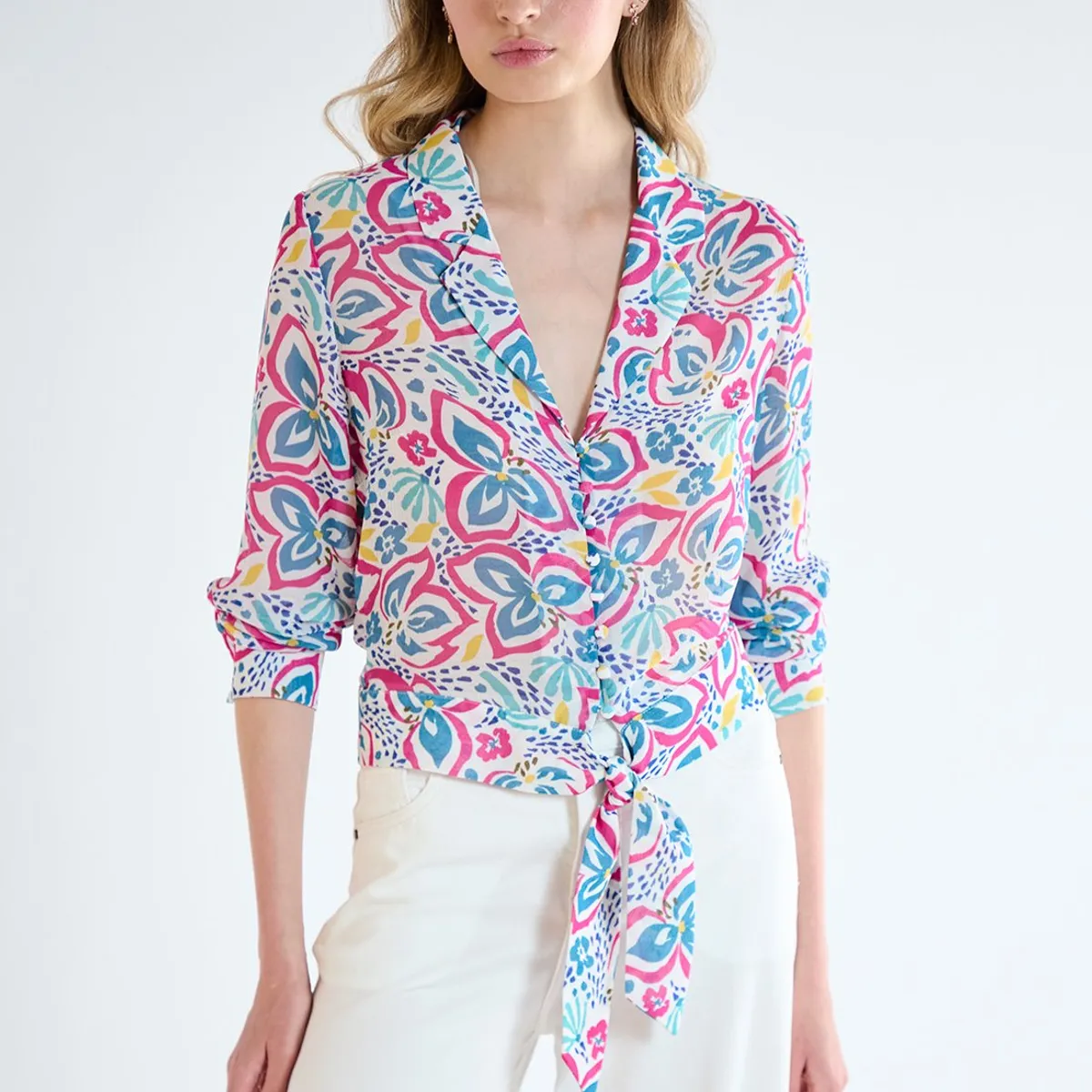 IO - Blusa Manga Larga Calipso Mujer Io