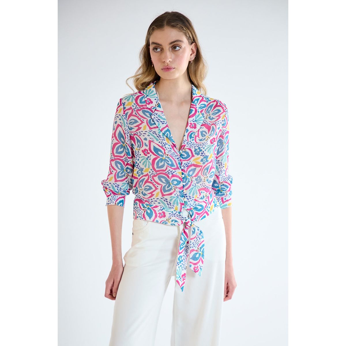 IO - Blusa Manga Larga Calipso Mujer Io