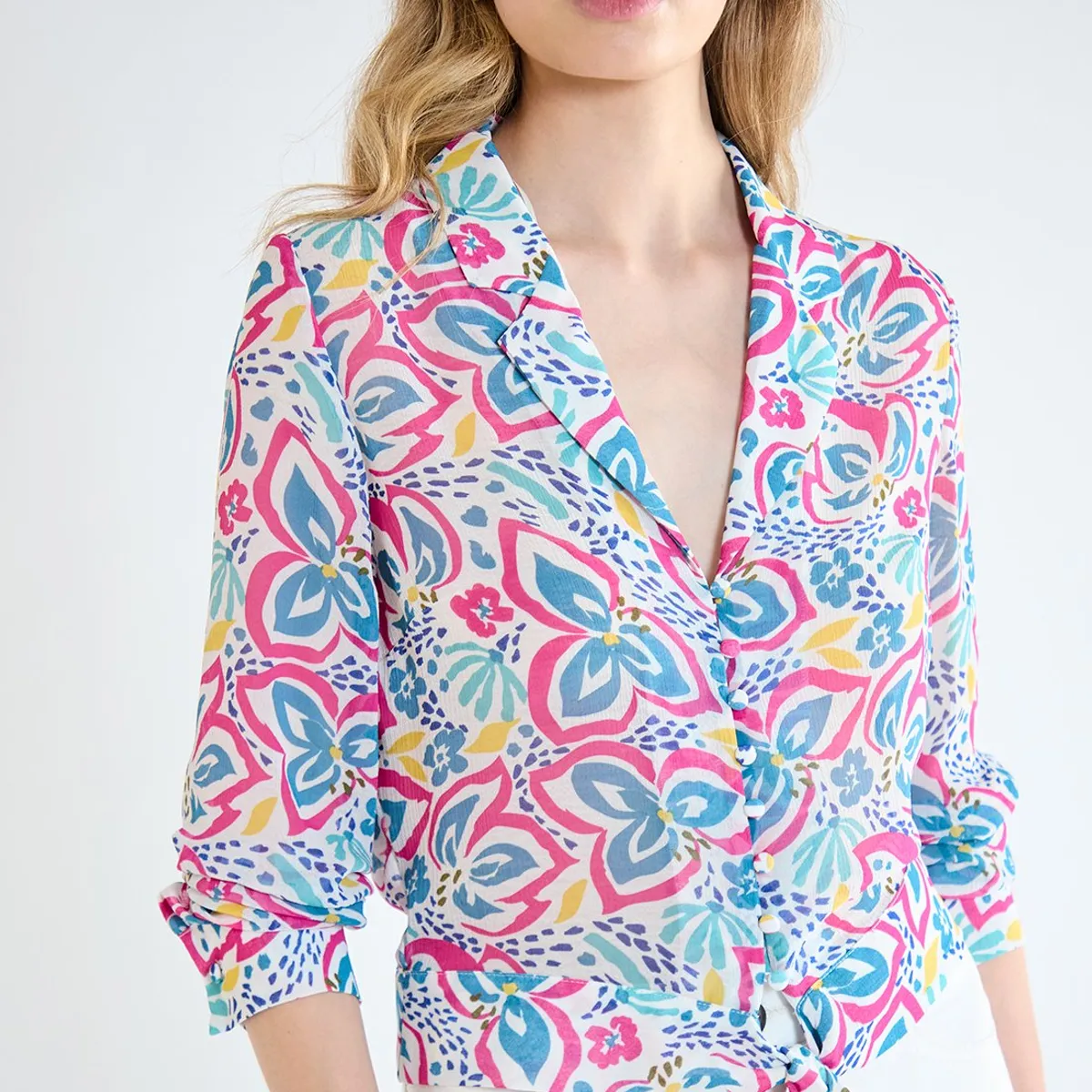 IO - Blusa Manga Larga Calipso Mujer Io