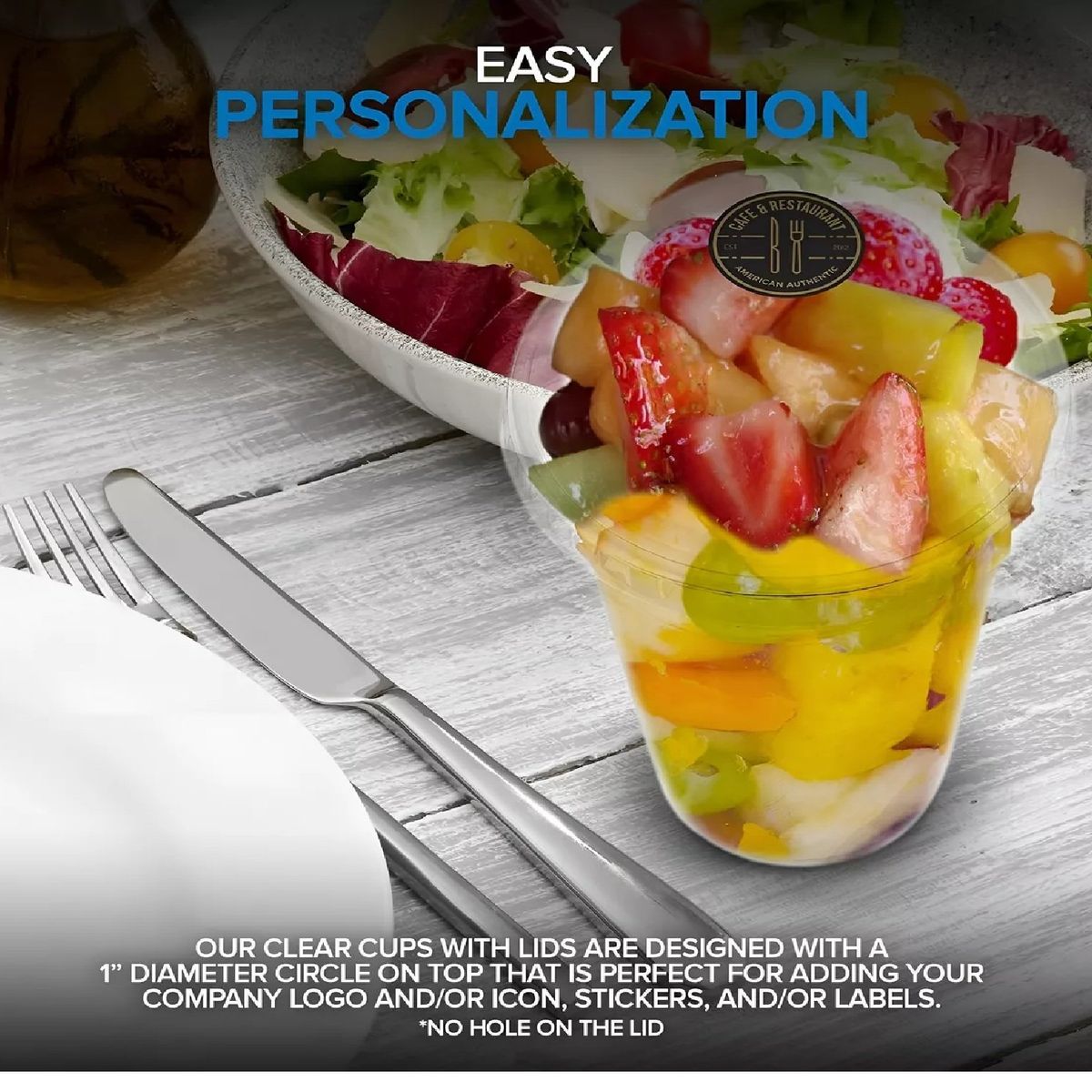 PASTELERIUSCL - 100 Vasos Plasticos Desechables Vaso Tapa Domo Sin Hoyo 20oz