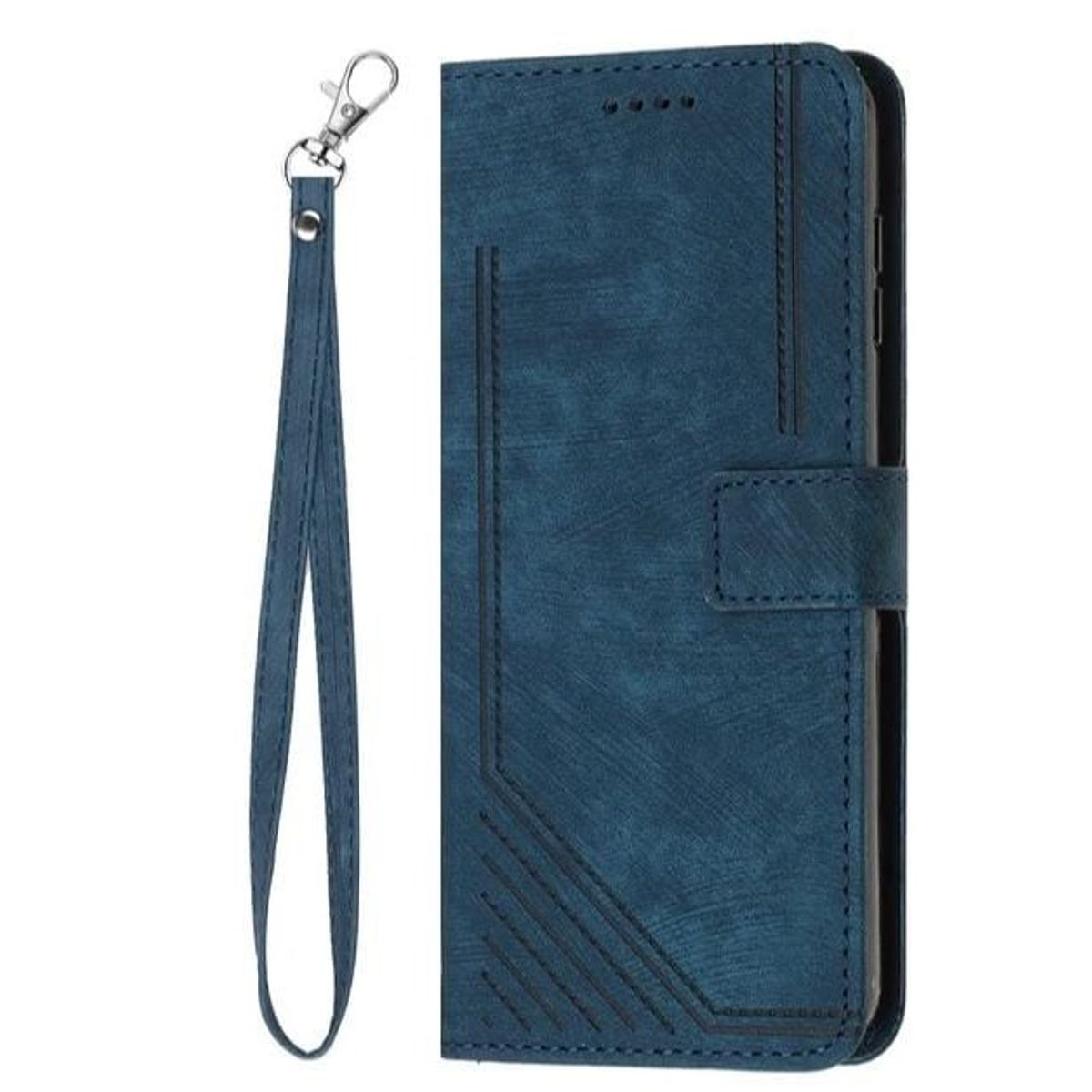 GENERICO - Carcasa Flip Cover compatible con Samsung Galaxy A05 Azul Marino