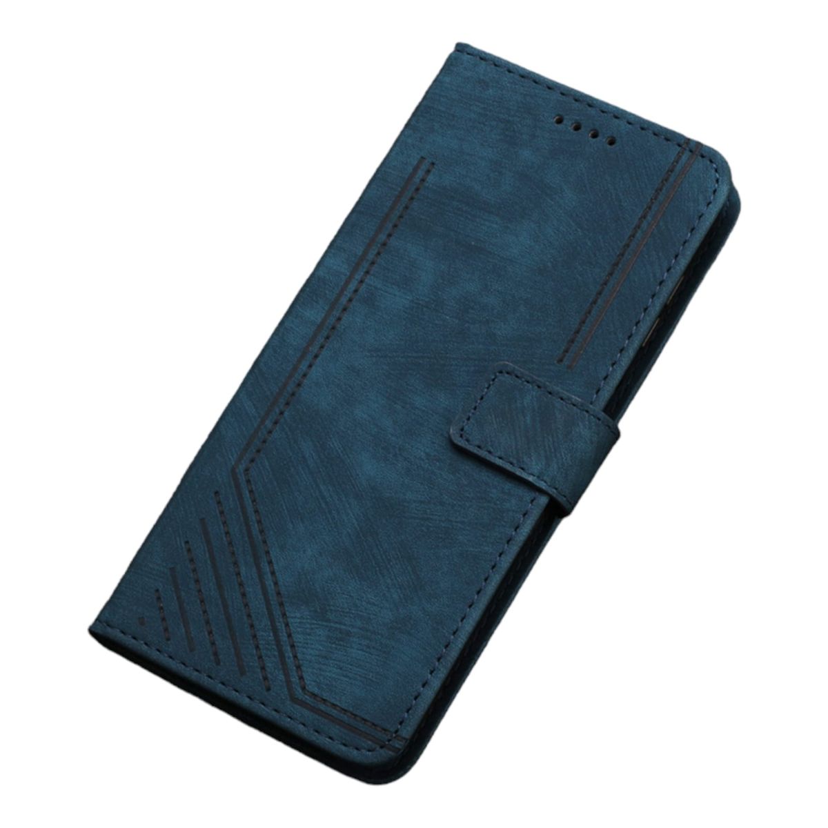 GENERICO - Carcasa Flip Cover compatible con Samsung Galaxy A05 Azul Marino
