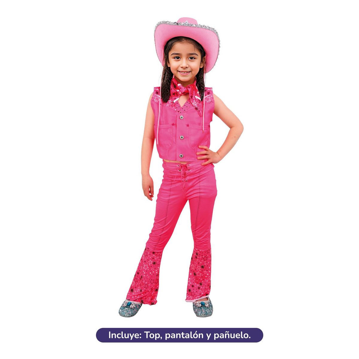 GENERICO - TRAJE VAQUERITA ROSADO 7-9