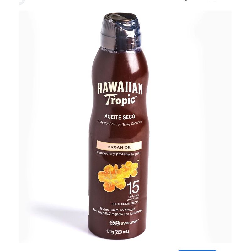 HAWAIIAN TROPIC - Bloqueador solar Hawaiian Tropic Fps15 Aceite seco Spray