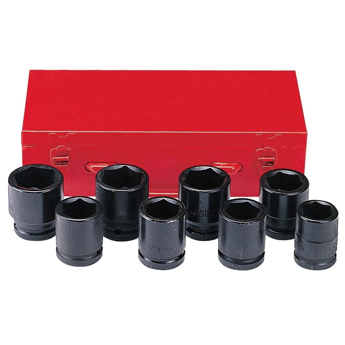 FORCE - Juego dados de impacto T3/4" de 1" a 1.1/2" Hexagonal 8 piezas FORCE