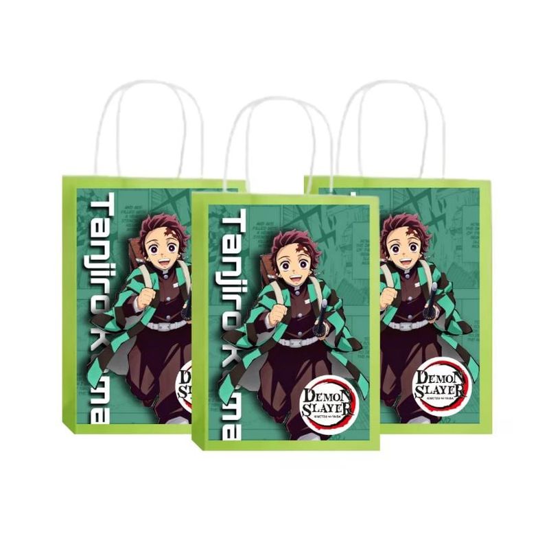 GENERICO - 12 Bolsas dulceras tanjiro kamado demon slayer cumpleaños