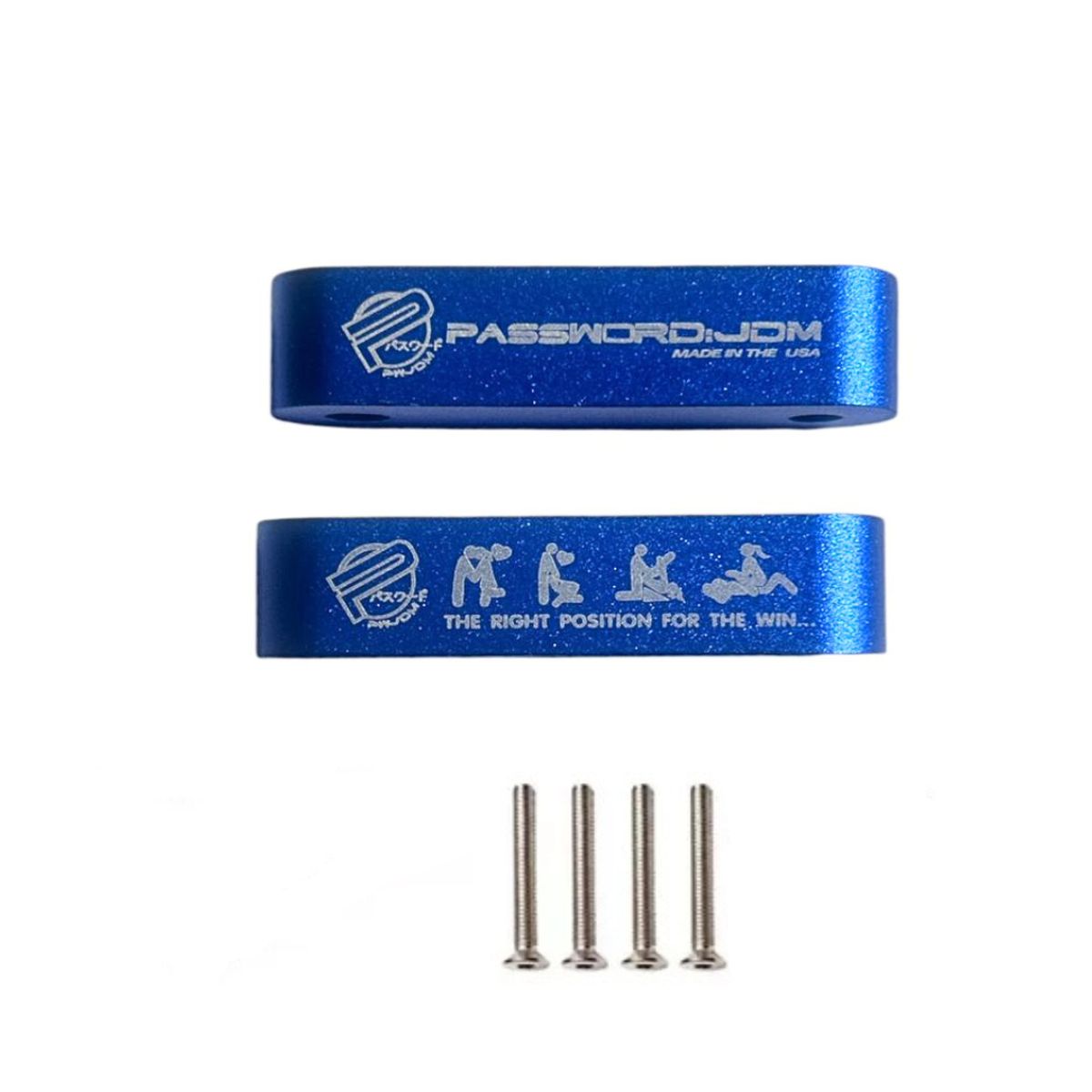 GENERICO - X2 Levanta Elevadores Espaciadores De Capot Jdm Autos AZUL