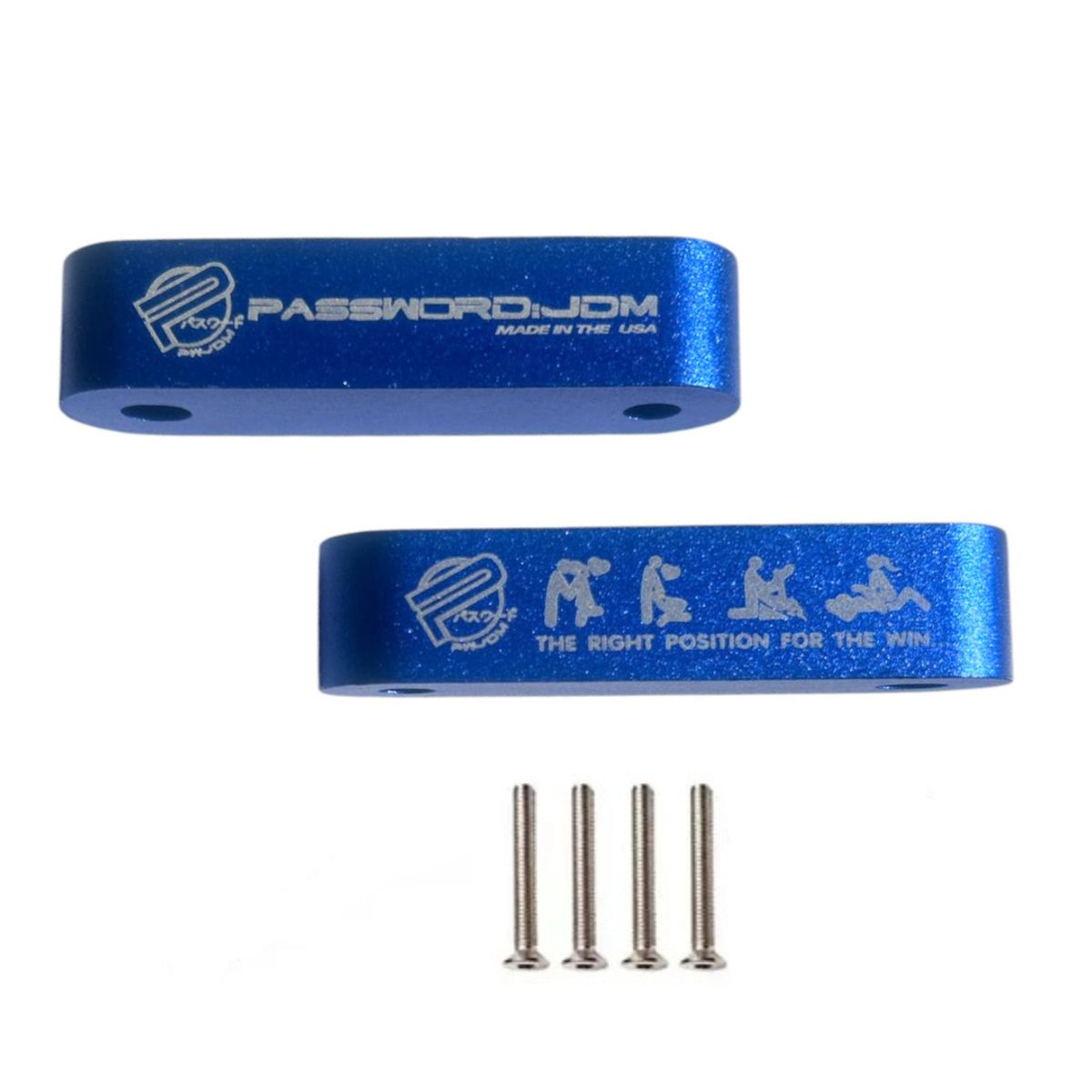 GENERICO - X2 Levanta Elevadores Espaciadores De Capot Jdm Autos AZUL