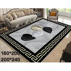 ANGELES DEL HOGAR - Alfombra Decorativa 3D Antideslizante 180 cm x 200 cm