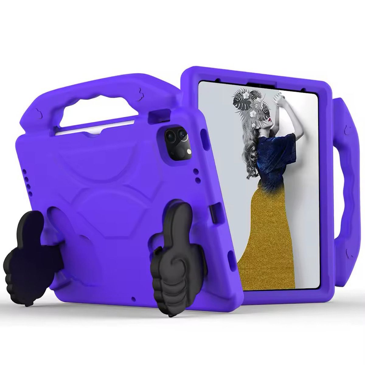 GENERICO - Carcasa Para iPad Air 4-air 5 10.9 - Niños Antigolpe Morado