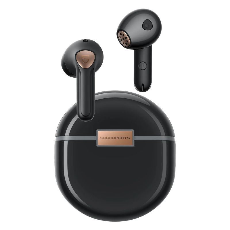 SOUNDPEATS - Audífonos Bluetooth SoundPEATS Air4 Lite Hi-Res con LDAC Negro