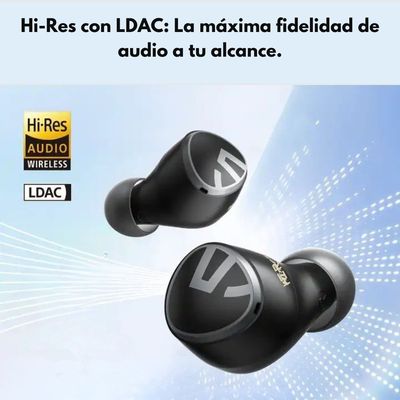 Imagen 2 del producto Audífonos Bluetooth Mini HS HiFi LDAC y IPX5 Negro