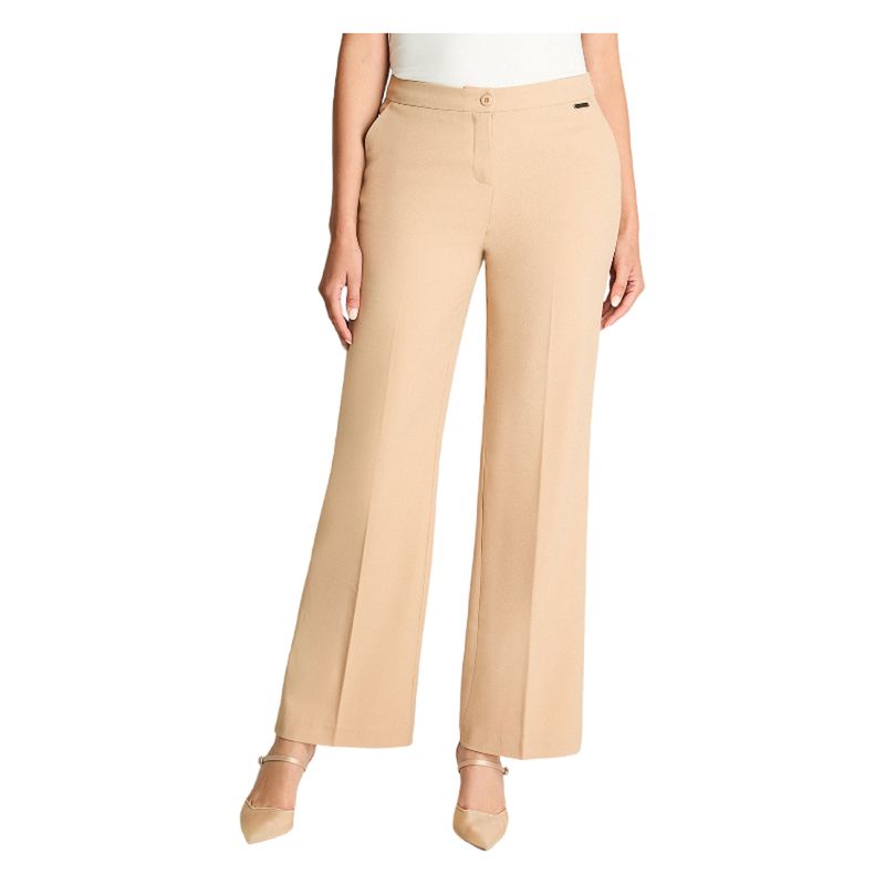 LORENZO DI PONTTI - Pantalón Formal Palazzo Beige