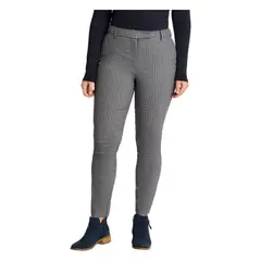 CURVI - Pantalón Slim Print Azul