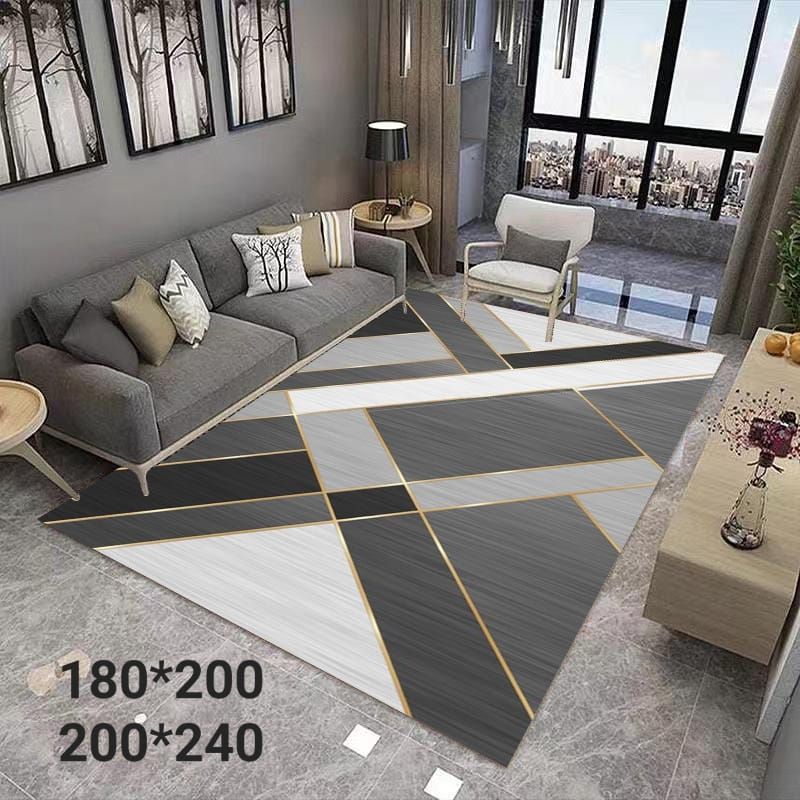 ANGELES DEL HOGAR - Alfombra Decorativa 3D Antideslizante 200 cm x 240 cm