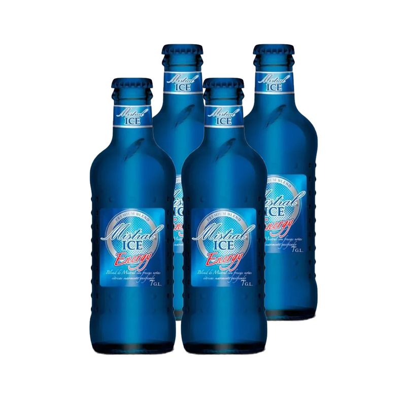 MISTRAL - 4x Cóctel Mistral Ice Energy Guaraná 275cc