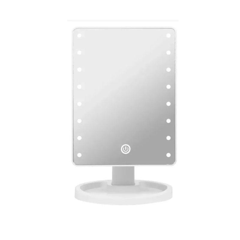 GENERICO - Espejo De Maquillaje Con Luz Led Rectangular