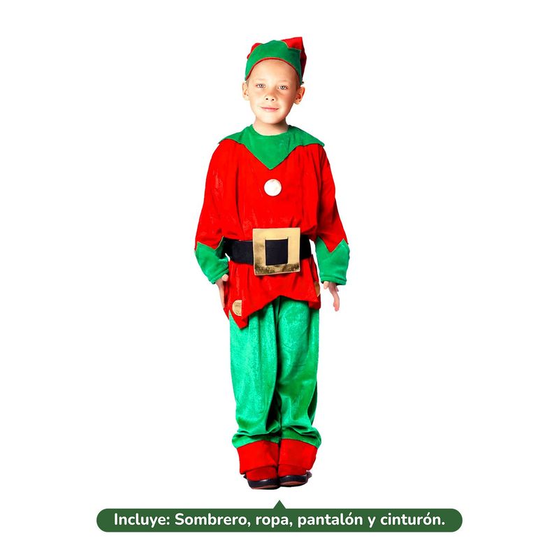  - TRAJE ELFO INFANTIL HOMBRE 3-6 X1UNI