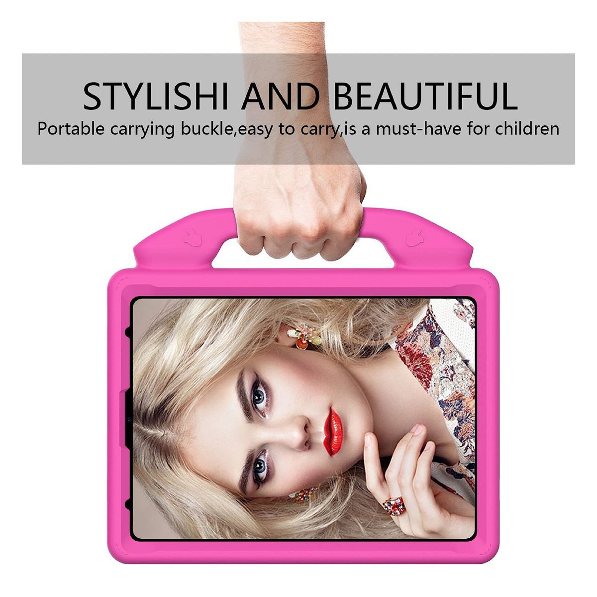 GENERICO - Carcasa Para iPad Pro de 11 M4 2024 - Niños Antigolpe Rosado