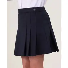 MAFALDA - FALDA NIÑA ESCOLAR ALGODON COLEGIO AZUL MARINO