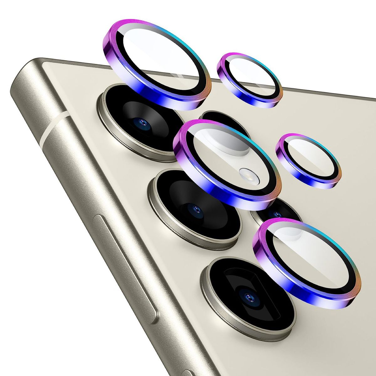 GENERICO - Protector De Lentes Para Samsung S22 Ultra - Multicolor