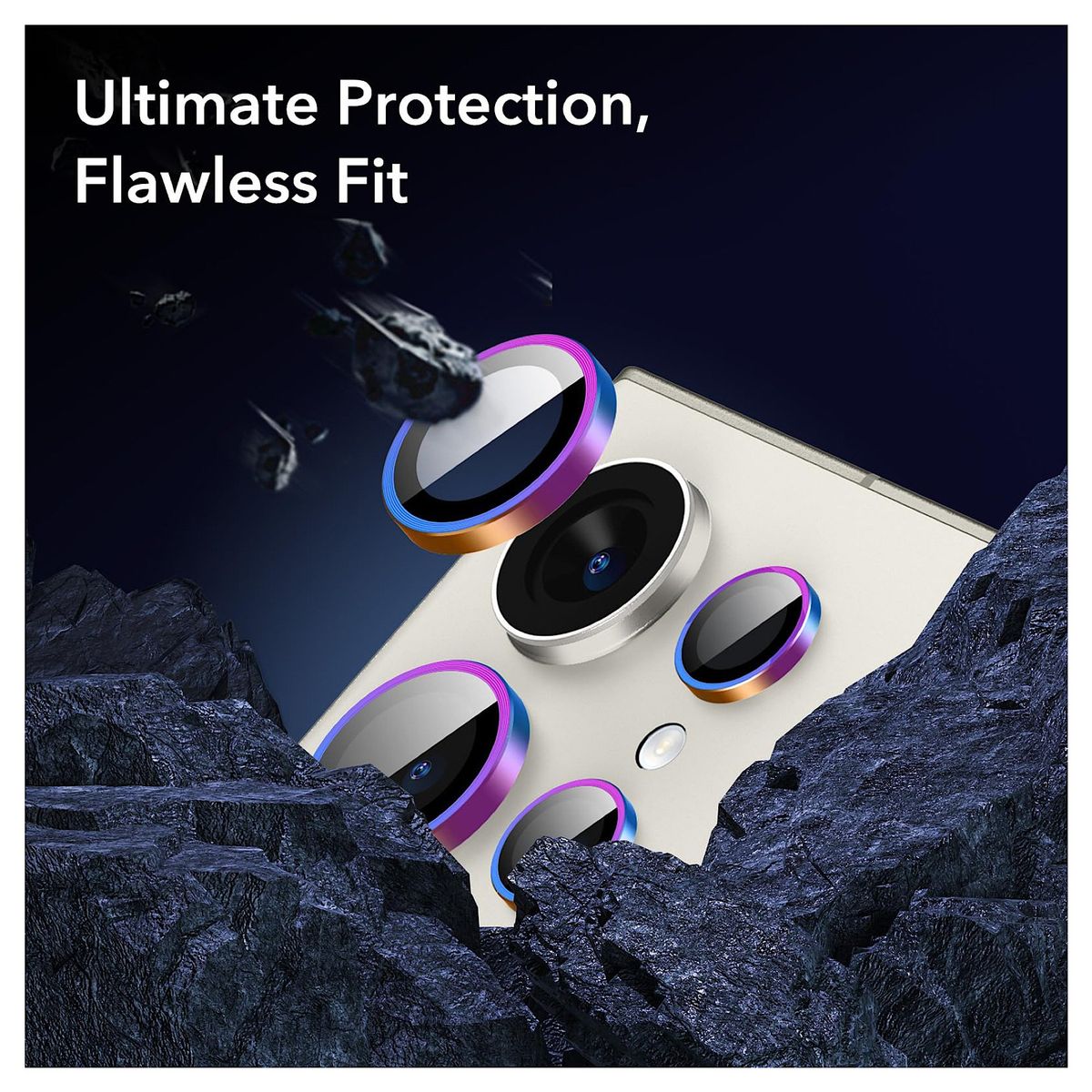 GENERICO - Protector De Lentes Para Samsung S22 Ultra - Multicolor