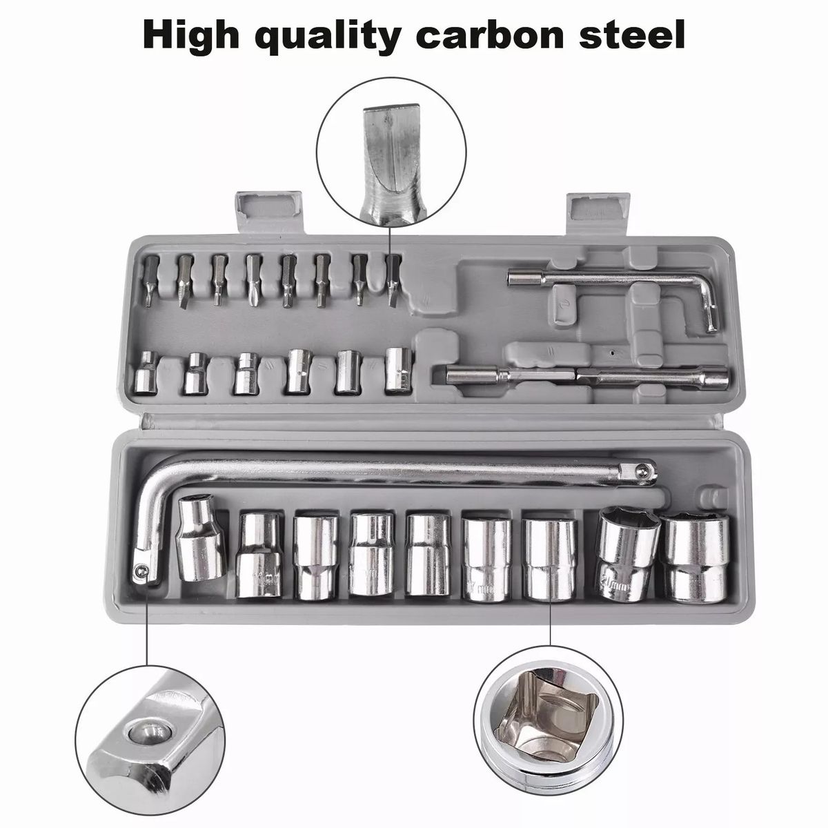 OEM - Juego Caja Dados 27 pcs Hexagonales Métricos