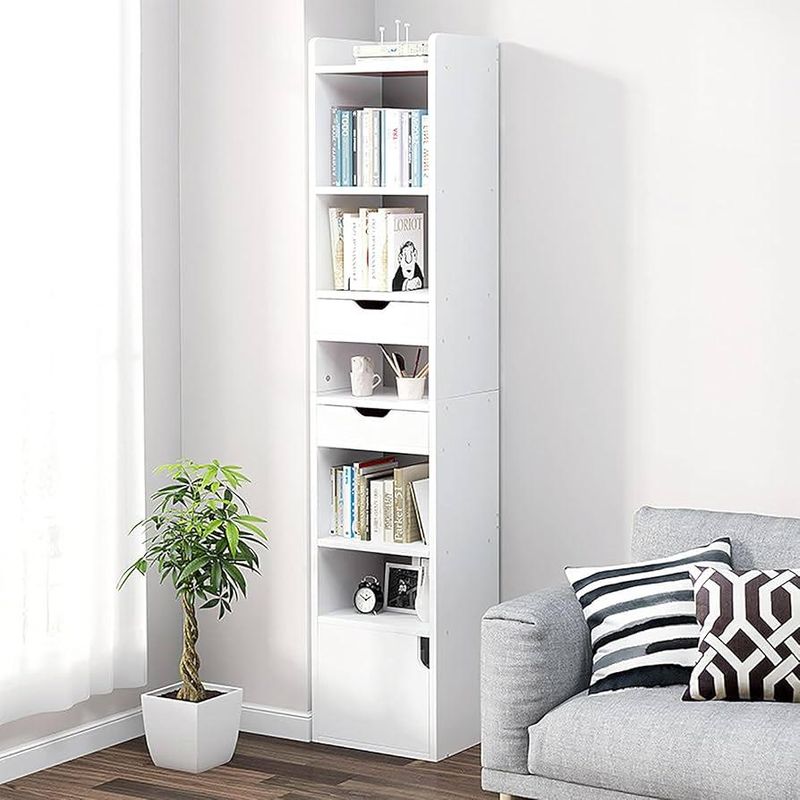 ACTUAL - Estante Repisa Multifuncional 5 Niveles Cajones y Gabinete 180x33x24