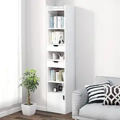 ACTUAL - Estante Repisa Multifuncional 5 Niveles Cajones y Gabinete 180x33x24