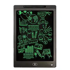 GENERICO - Pizarra Mágica Tablet Lcd 12 Pulgadas Niños negra