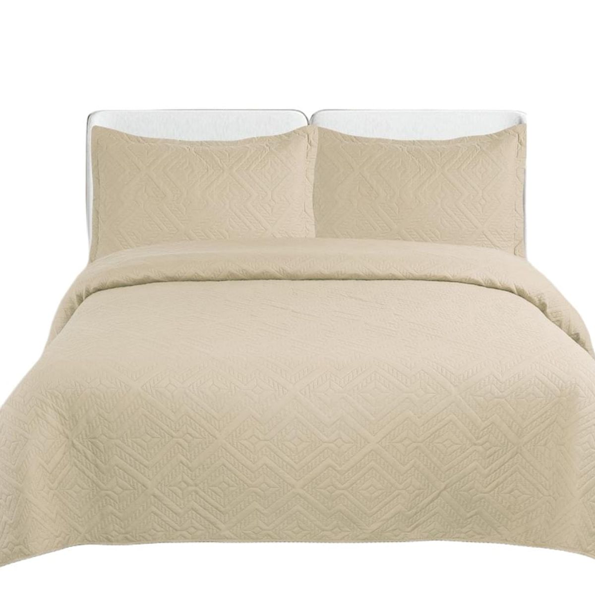 GENERICO - Quilt de Verano 2 plazas Color Beige TF
