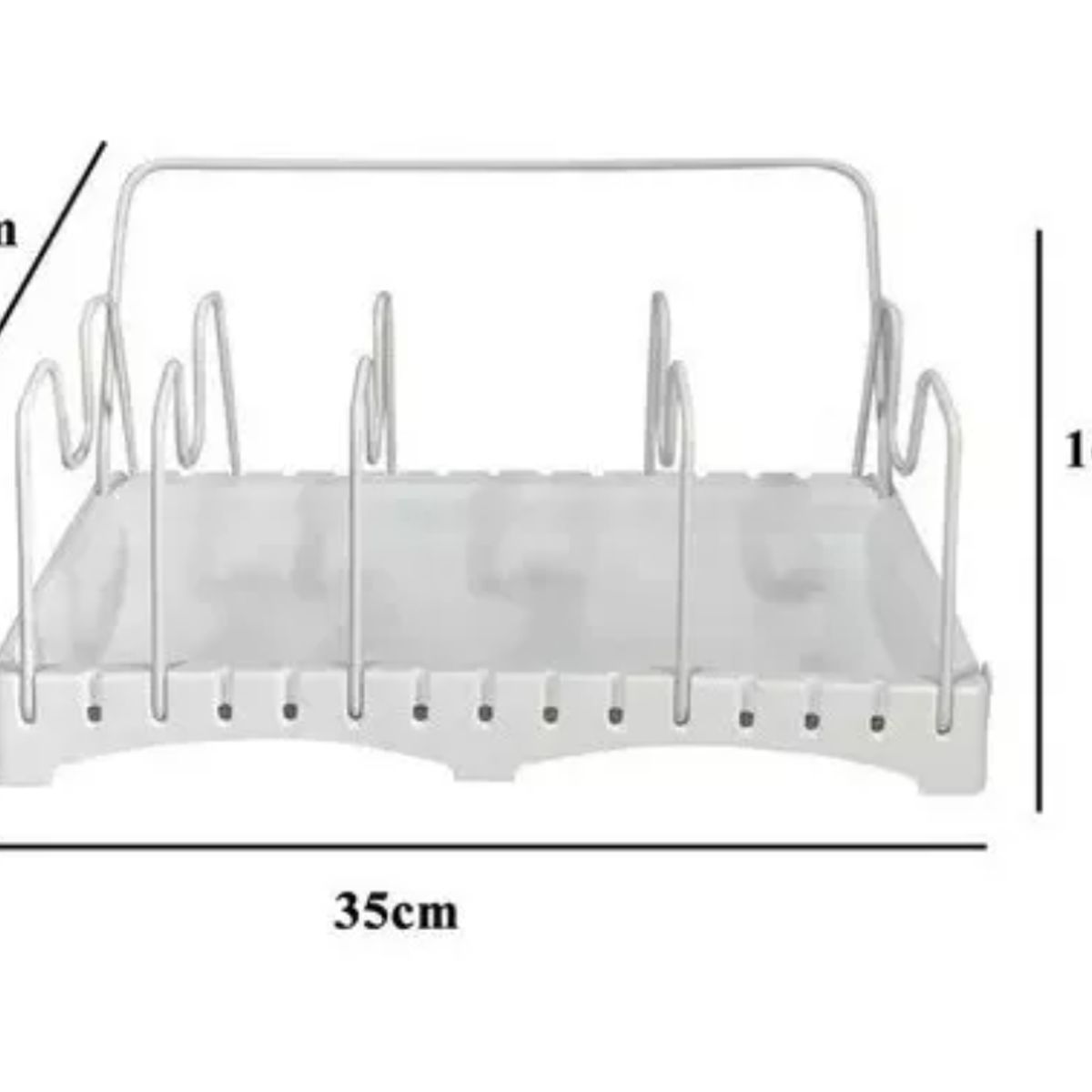 GENERICO - Organizador Sartén Y Tapas Estante Cocina Extensible Multiuso