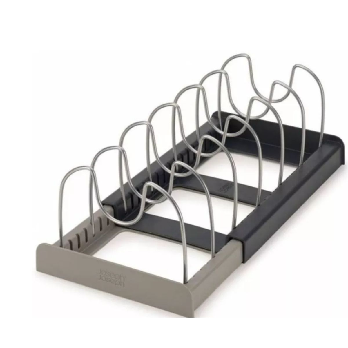 GENERICO - Organizador Tapas Ollas Expansible Estante Cocina Sartén Black