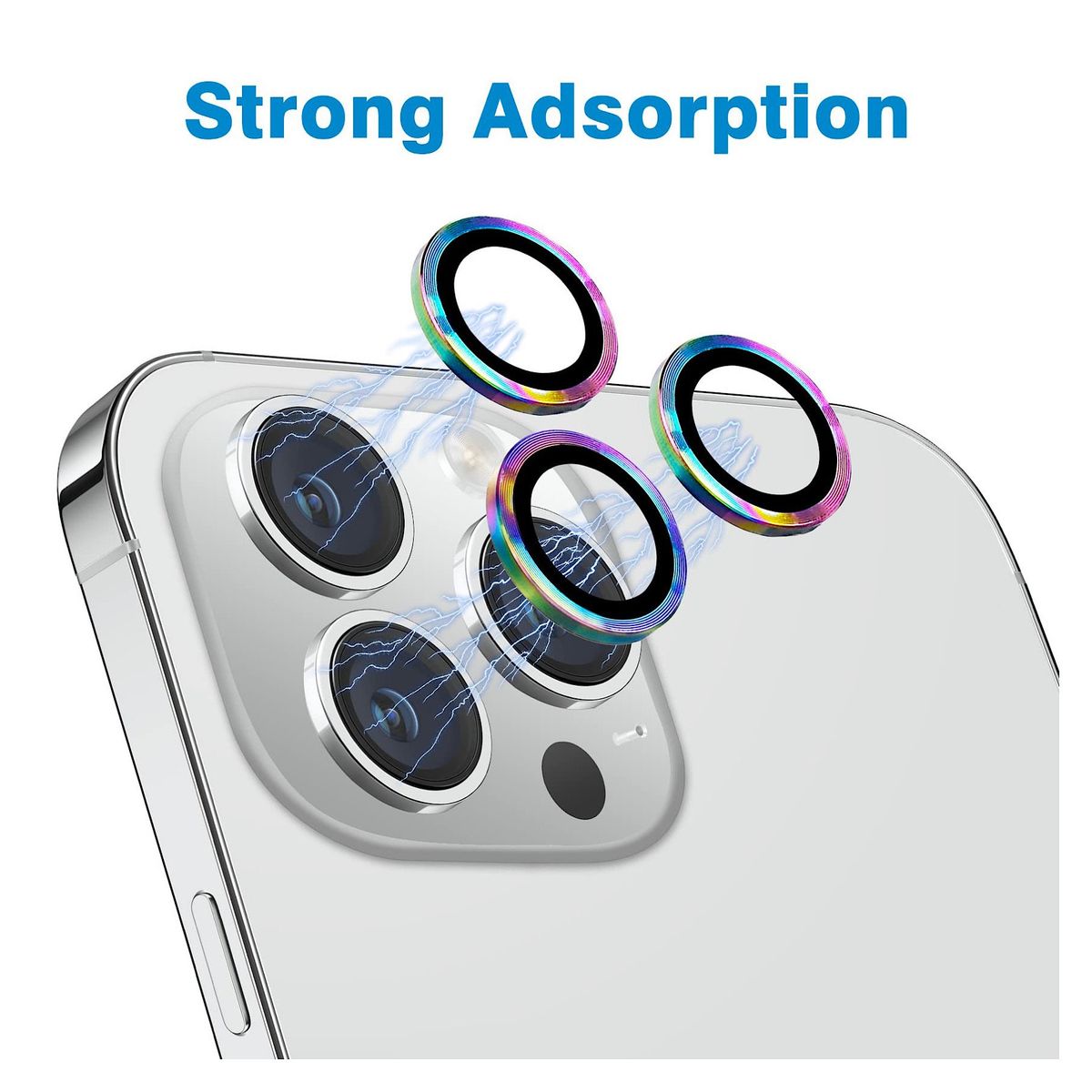 GENERICO - Protector De Lentes Para iPhone 14 Pro-14 Pro Max - Multicolor